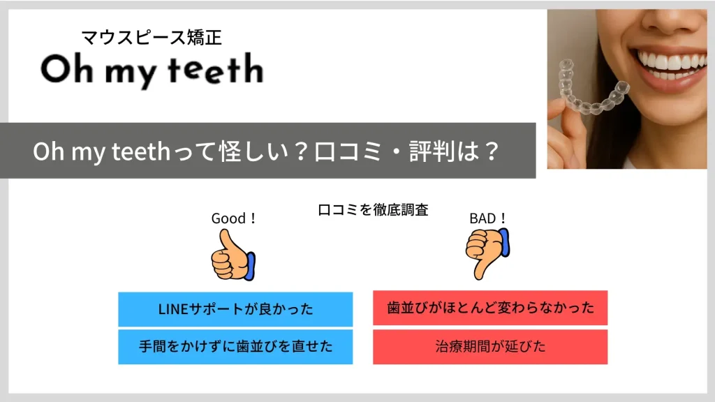 Oh my teeth 口コミ