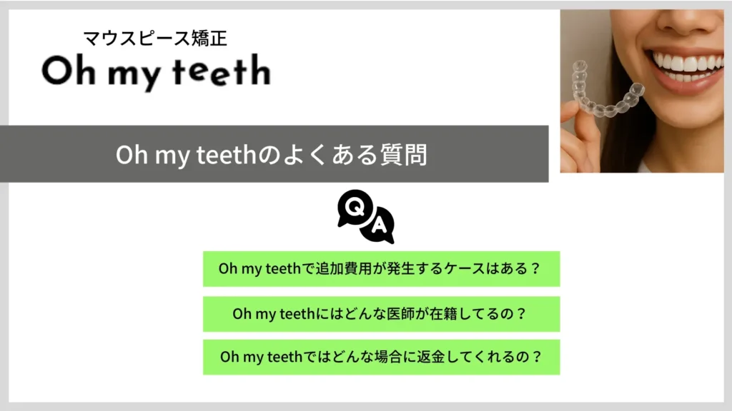 Oh my teeth 質問